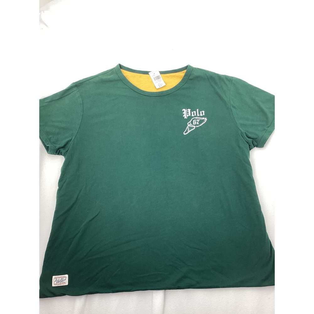 Polo Ralph Lauren Mens XXL Green Winged Foot Polo 67 Graphic T-Shirt NWT
